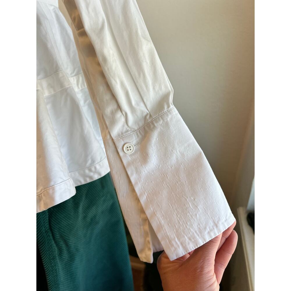 Alexander Mcqueen Italy Made White Button Down Peplum Shirt Size XS/Small - Picture 3 of 13